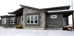 Finished Building With Siding