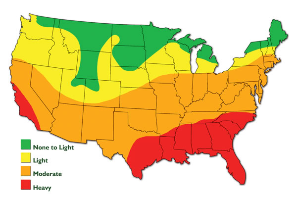 Termite Area Map