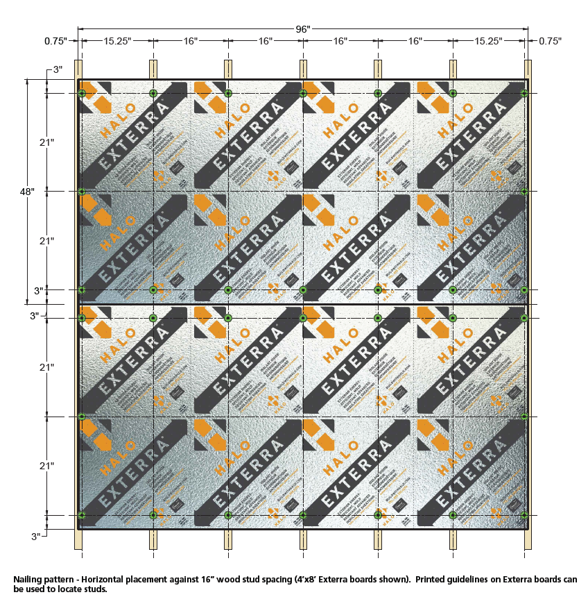 Halo Exterra Horizontal Placement